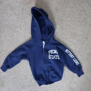 Toddlers Penn State Zip Up Hoodie NCAA Throwback Logo Vintage